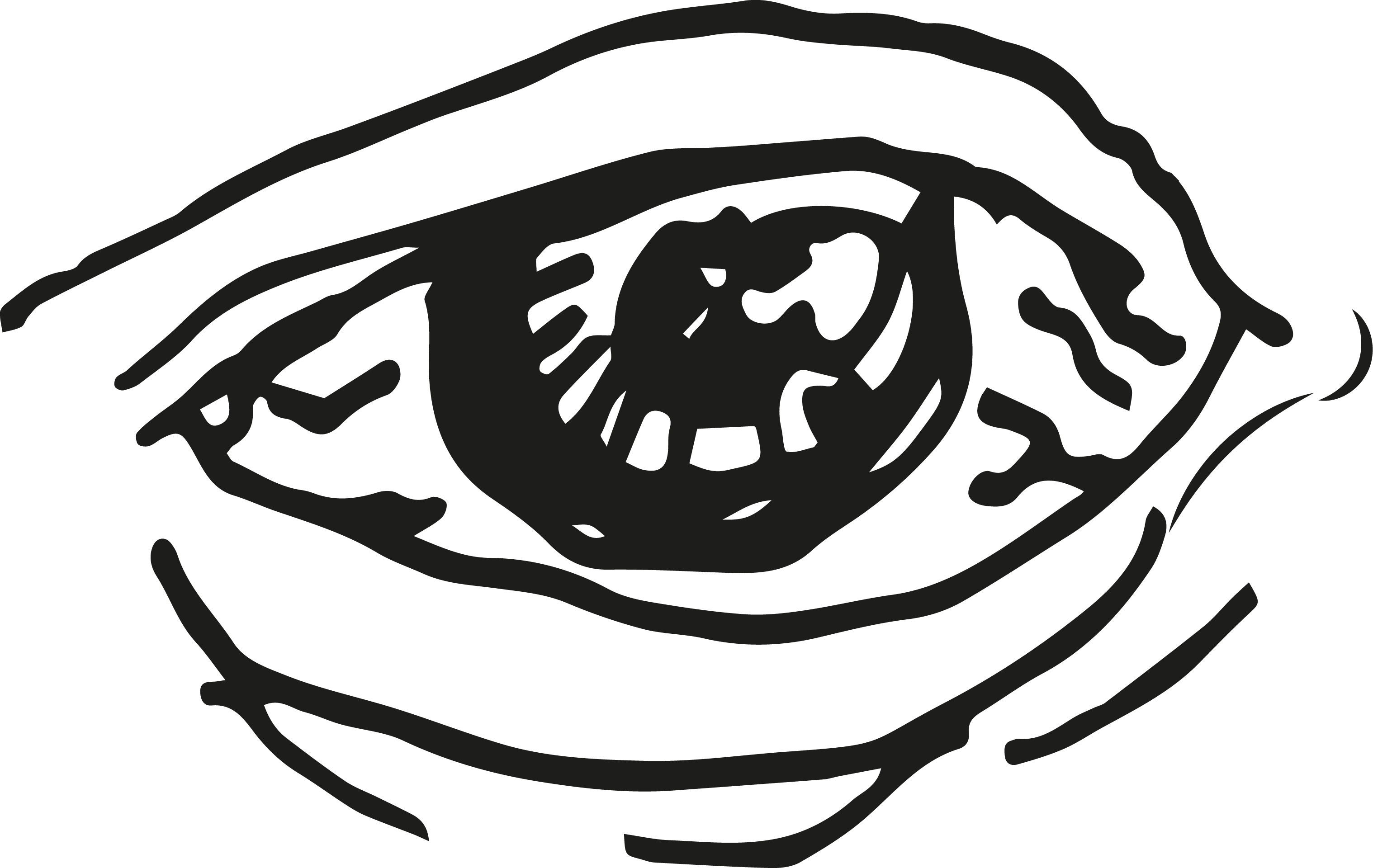The Intense Pressure eye motif, isolated